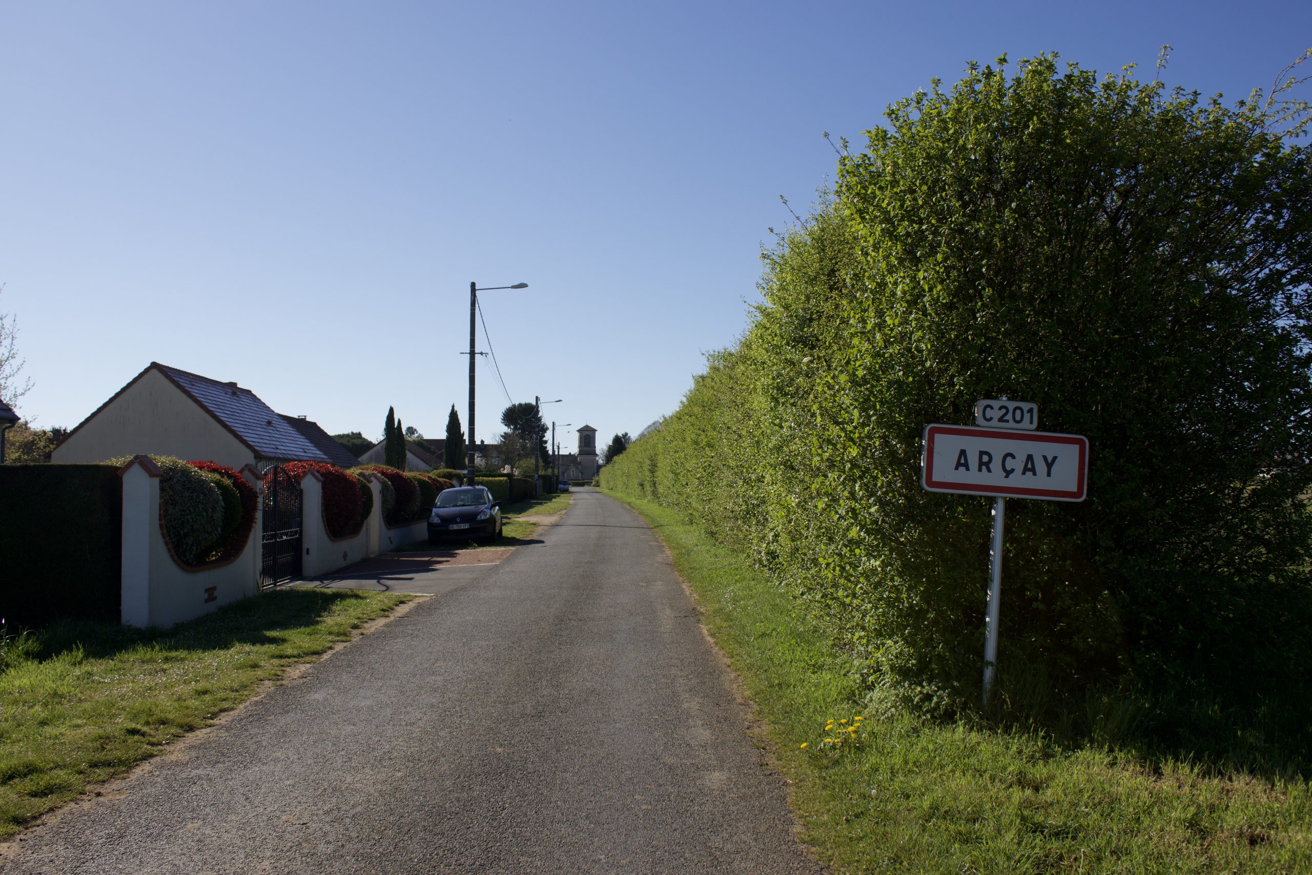 Entrée d'Arçay - Rue des Ormes